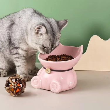 Cat Head Ceramic Pet Bowl Pet Bowls, Feeders & Waterers KittyNook Cat Company